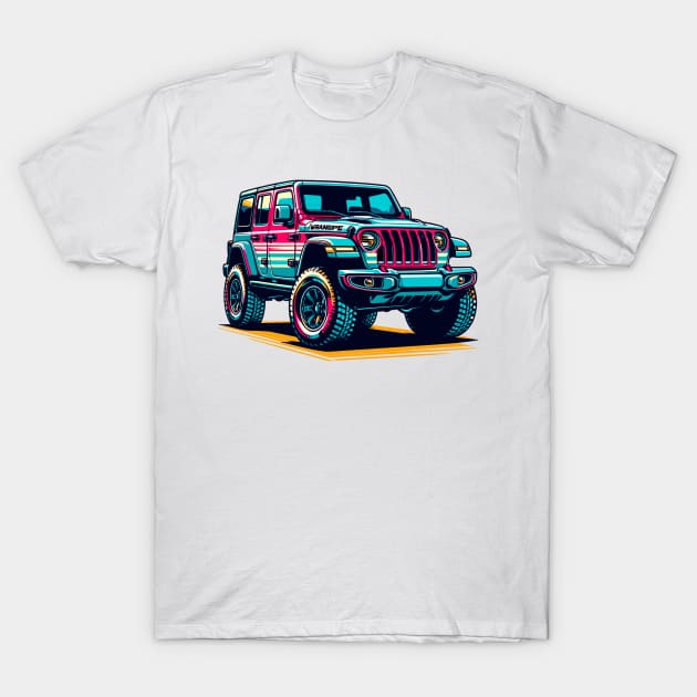 Jeep Wrangler T-Shirt by Vehicles-Art